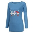thumbnail image 4 of JINMGG Long Blouses for Women, Christmas Tops for Women Women Santa Claus Printed Long Sleeve Pullover Sweater Casual, 4 of 6