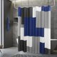 thumbnail image 1 of Cortina de ducha azul moderna, conjunto de cortina de ducha de baño Baño, 1 of 5