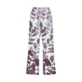 thumbnail image 4 of RYDCOT Capris for Women Casual Summer Clearance Floral Elastic Pants Straight Wide Leg Trousers with Pocket Beach Pants for Women 2024 Vacation Flash Picks Pink, 4 of 5
