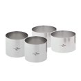 thumbnail image 1 of KÃ¼chenprofi Stainless Steel Cooking Rings, Set of 4 Forming Ring Molds, 2.5 Inches and 3 Inches, 1 of 4