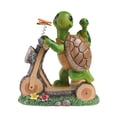 thumbnail image 1 of luz del césped,Estatuillas Estatua Esculturas Adornos ín,Turtle Riding Garden ,Patio de césped con escultura de animales a prueba de agua,Decoración Paisaje DYNWAVEMX luz del césped, 1 of 8