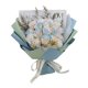 thumbnail image 2 of Flores artificiales, flores falsas, flores de imitación, juego de regalo para mujer, ramo de rosas de imitación de lana tejidas a mano, Poepoe inmortal, regalo iluminado para el día de San Valentín, p, 2 of 9