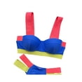 thumbnail image 4 of Txlixc Mujeres 2PCS Traje de baño Vendaje Correas anchas Sujetador con aros Calzoncillos Traje de baño dividido Txlixc  Sexy, 4 of 5
