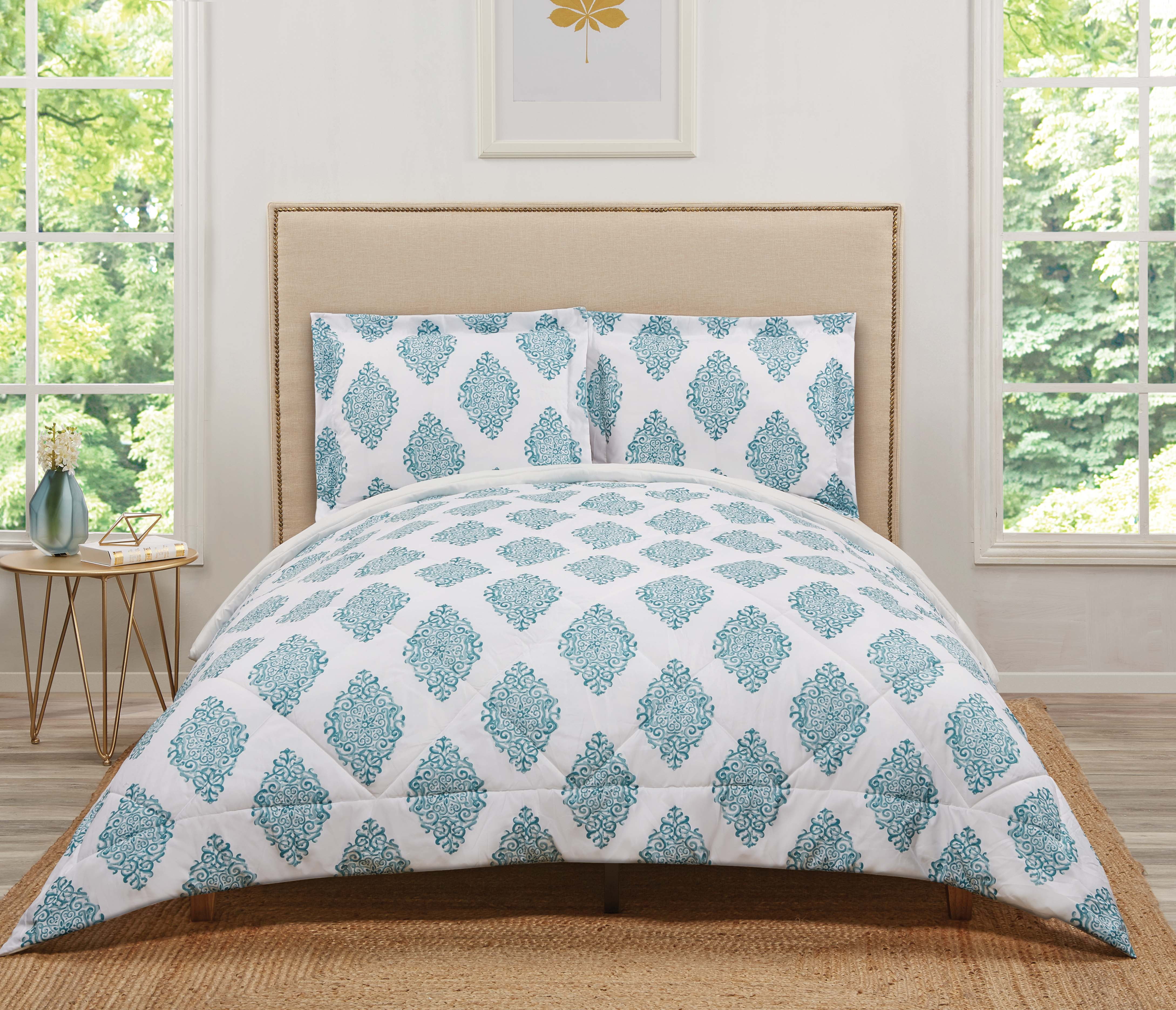 Truly Soft Annika Teal Full/Queen Comforter Set