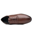 thumbnail image 5 of kkdom Men Dress Shoes Leather Formal Slip On Oxford Shoes Wedding Business Brown Size 6, 5 of 7