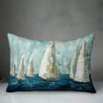 thumbnail image 3 of Creative Products Painted Sailboats 14x20 Indoor / Outdoor Pillow, 3 of 3