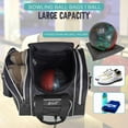 thumbnail image 5 of WOLT | Single Bowling Ball Tote Bag--Shoes up to Mens Size 14 Polyester Black, 5 of 7