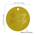 thumbnail image 6 of Inkdotpot Happy Holiday Bottle Tag Real Gold Foil Favor Hang Tags 50 Pack, 6 of 7
