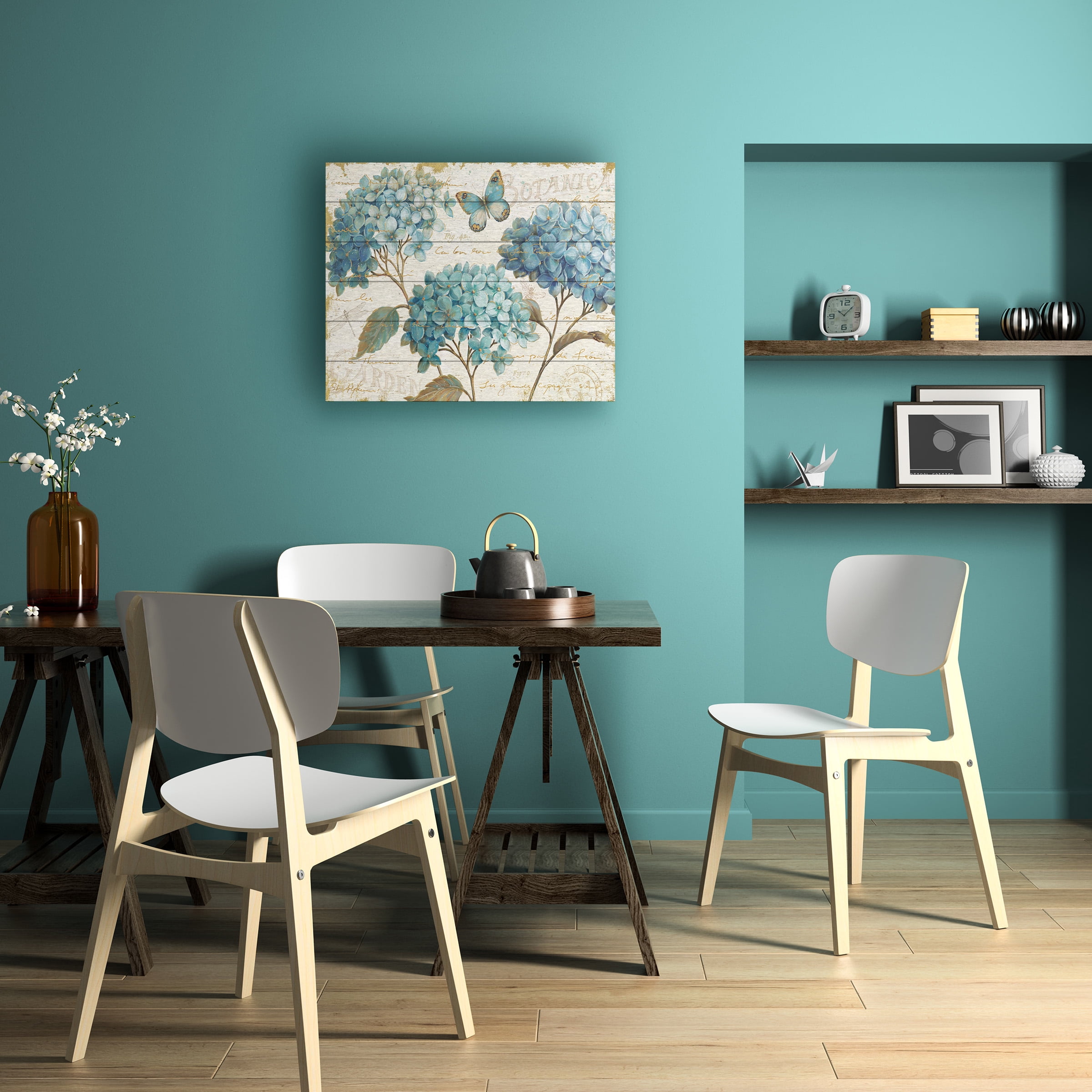 Debra Van Swearingen 'Floating Butterfly II' Wood Slat Art 18x22