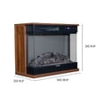 thumbnail image 6 of Equator 26" Portable Electric 7 color LED Light/Fireplace Walnut Brown w/ Remote, 6 of 23