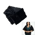 thumbnail image 2 of Warm Plush Faux Furs Stole Shawl Portable Design For Weddings Evening Event, 2 of 11