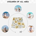 thumbnail image 6 of Kids' Beach Pants Comfortable Swim Trunks Yellow Daisies and Bees Shorts for Pool Vacation and Lounge Wear 2T, 6 of 8