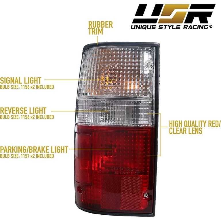 Purchase BLACK ALTEZZA TAIL LIGHTS BRAKE LAMP 1989-1995 TOYOTA HILUX PICKUP TRUCK CAB SR5 In - Foto 11