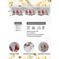 thumbnail image 4 of Grey Christmas Gnomes Mantel Scarf Fireplace Decorations for Living Room, Xmas Balls Snowflake Fireplace Mantel Scarf Cover Runner for Halloween/Thanksgiving/Christmas Decor 90"x17", 4 of 6
