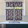 thumbnail image 3 of Kitchen Curtains 36 Inch Short - 3 Panel Set Pineapple Print, Rod Pocket Window Curtains 100% Polyester, Tropical Fruit Valance for Farmhouse, Cafe, Living Room, Bedroom, Easy Wash, 3 of 6