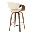 thumbnail image 6 of LumiSource Brown Symphony 26" Fixed-Height Counter Stool - Set of 2, 6 of 6