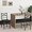 Black, variant on Dining Chair Set of 2, Rustic Wooden Kitchen Chairs with Backrest, Farmhouse Dining Chairs for Kitchen, Industrial Style Chair with Metal Frame, Easy Assembly, Black