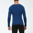 thumbnail image 7 of Ahabrexf Fitness Clothing, Men's Plain Solid Color Sports Warm Thick V-Neck Long Sleeve Top, 7 of 7
