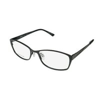 NEW ARISTAR 18425 WOMENS/LADIES CAT EYE FULL-RIM BLACK STAINLESS STEEL CAT EYE SHAPE DESIGN FRAME DEMO LENSES 52-17-135 FLEXIBLE HINGES EYEGLASSES/SPECTACLES