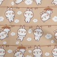 thumbnail image 1 of oneOone Velvet Light Brown Fabric Asian Kawaii Rabbit Craft Projects Decor Fabric Printed By The Yard 58 Inch Wide, 1 of 4