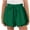 Green, variant on Girls Athletic Shorts, Summer Drawstring Loose Elastic Waist Shorts with Pockets Pink Size 10-12 T