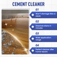 thumbnail image 4 of FHBVT Multipurpose Fast Acting Cement Cleaner 500ml Powerful Cement Stain Dissolver for Post Construction Cleaning Safe for Tile Toilets Drains Window Grooves Glass No Scrubbing Deep Cleaning Cleaner, 4 of 8
