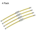 thumbnail image 2 of Unique Bargains 90mm Length PVC Coated Stainless Steel Keyring Loop Cable Yellow 4 Count, 2 of 6