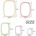 thumbnail image 3 of Rectangular  Embroidery  Hoops  Set Candy Color Embroidery Hoops For Diy Embroidery Craft, 3 of 9