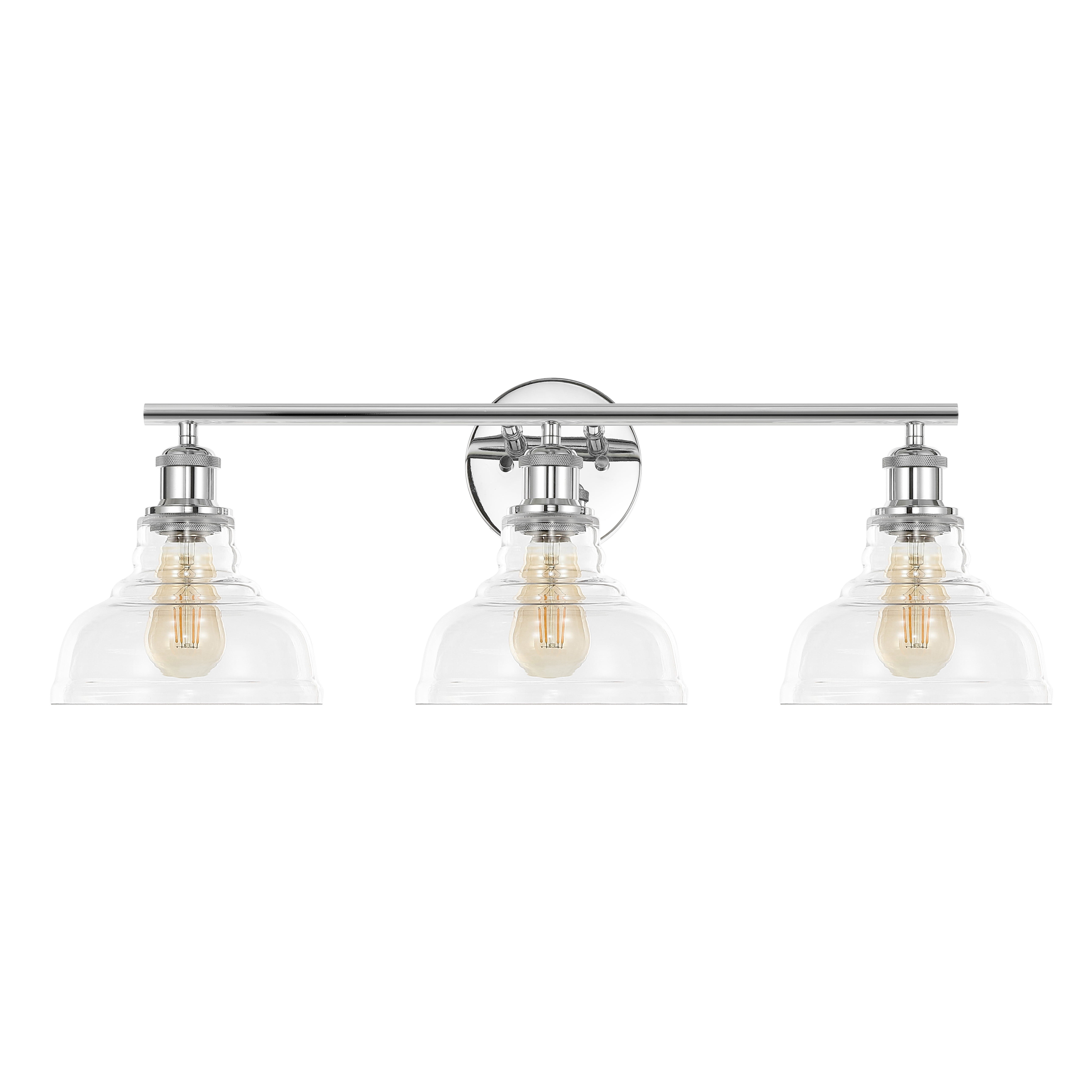 Safavieh Calyna 3-Light 27.25" Industrial Iron Sconces, Silver