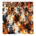 thumbnail image 3 of Ambesonne Abstract Art Shower Curtain, Vintage Mosaic, 69"Wx75"L, Black Orange Grey, 3 of 5