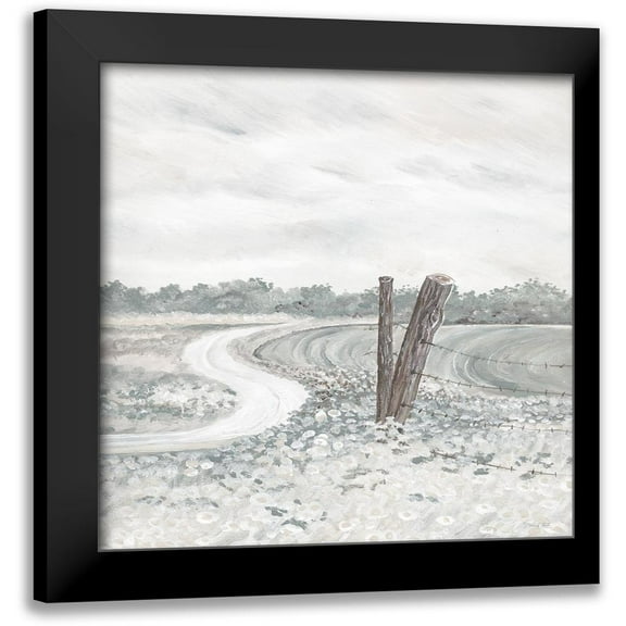 Jacobs, Cindy 12x12 Black Modern Framed Museum Art Print Titled - Flower Field
