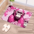 thumbnail image 5 of Monkey Polyester Non-Slip Indoor Carpet Kitchen Mat - Machine Washable Door Rug Chair Mat, 5 of 6