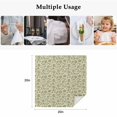 thumbnail image 5 of Green Floral Cloth Napkins, Vintage Rustic Botanical Spring Washable and Reusable Dinner Napkins Set of 4, Table Napkin for Kitchen Party Birthday Wedding Hotel Housewarming 20"x20", 5 of 9