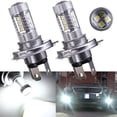 thumbnail image 4 of H4 80w 4000lm 6000K-6500K Led Headlight Bulb Kit High Low Beam Super-bright Bulb with Lens Car Modified Parts, 4 of 8