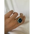 thumbnail image 4 of Carillon Agate Ring, Natural Gemstone Cluster 11.28 ct 925 Sterling Silver Ring for Women, Ring Size : 9.5, 4 of 5