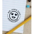 thumbnail image 2 of Printtoo Personalized Teachers&nbsp;Stamp Excellent Teachers Name Self-Inking Rubber Stamp Appreciation Message For School Classroom & Homework Supplies,Green - 30 x 30 mm, 2 of 6