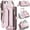 Pink, variant on Crossbody for iPhone 17e/16e Case Wallet【RFID Blocking】with 7-Card Holder Zipper Bills Slot, Soft PU Leather Magnetic Shoulder Wrist Strap for iPhone 16e Wallet Case Women