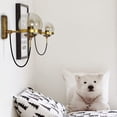 thumbnail image 3 of Lámpara de Pared LED de Cristal Sunnimix Estilo Industrial Bronce, 3 of 8