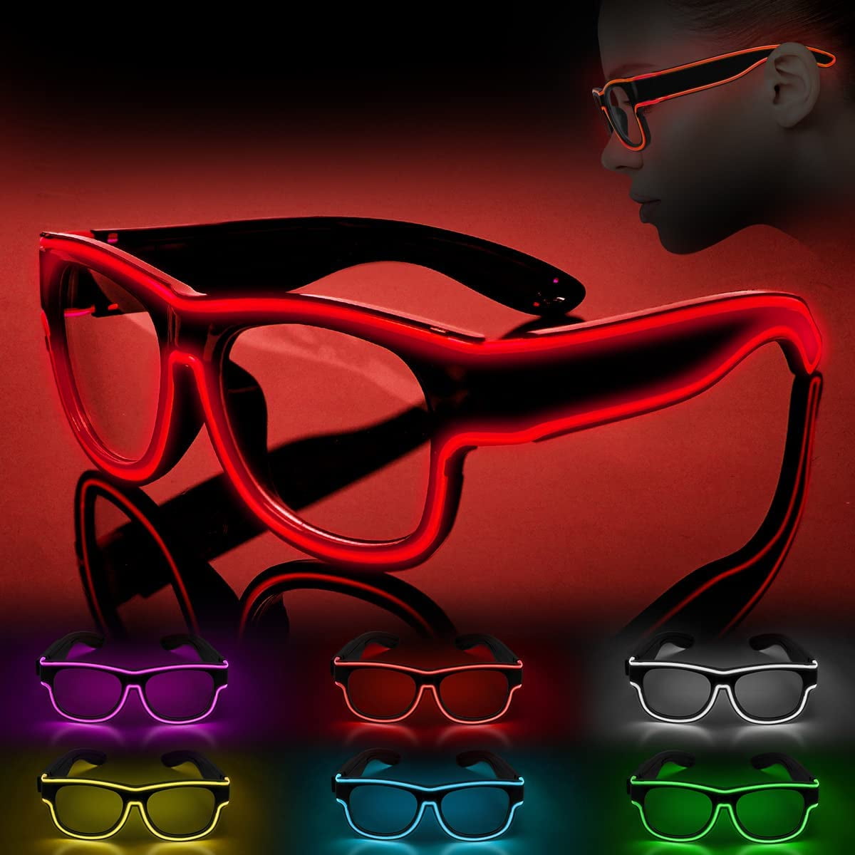 Miaoyou Wireless Light Up Glasses