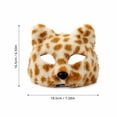 thumbnail image 3 of Plush Spotted Cat Masquerade Mask 7 Inch Halloween for Student, Mask for Masquerade Party Half Face Accessory for Halloween Party Dress Up, 1 Pack, 3 of 4