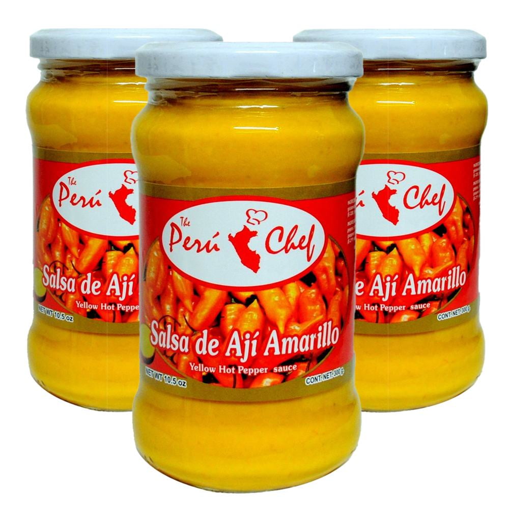PeruChef Salsa de Aji Amarillo 10.5 oz Peruvian Yellow Hot Pepper