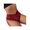 thumbnail image 4 of LilyLLL Plus Size S-5XL Womens Seamless Briefs Panties Criss Cross Lace Underwear Thong, 4 of 5