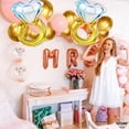 thumbnail image 2 of KatchOn, Huge Diamond Ring Balloons - 26 Inch, 2 Pieces | Wedding Ring Balloon for Bridal Shower Decorations | Bachelorette Party Decorations | Diamond Balloons for Engagement Party decorations, 2 of 4