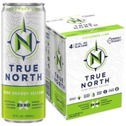 True North Pure Energy Seltzer, Cucumber Lime, 12 fl oz, 4 Pack