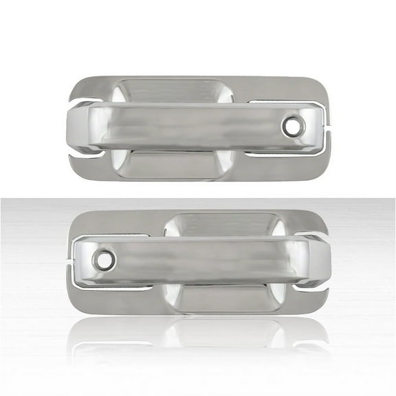 Set of 4 Door Handle Covers for 2015-2020 Ford F-150 w/o PSK - Chrome