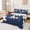 Navy C, variant on Feelyou Sport Monogrammed U Queen Sheets for Boys, Honeycomb Soccer Net Ball Queen Sheet Sets, 4-Piece, 1 Flat Sheet, 1 Fitted Sheet and 2 Pillowcases