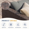 thumbnail image 5 of ELPOSUN 3-Piece Patio Furniture Set,Patio Conversation Set All-Weather Wicker Outdoor Sectional Sofa Set with Table & Cushions, Grey, 5 of 7