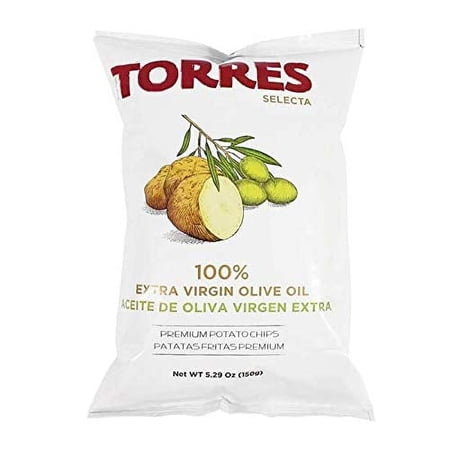 Olive Oil Spanish Potato Chips Patatas Fritas Made in Barcelona, Spain, Big Bag (1 x 5.29 Ounce)