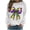 White, variant on Sexlip Womens Long Sleeve Sweatshirt Decorative Bow Print Design Soft Fabric Relaxed Silhouette for Evening Occasions Green XL