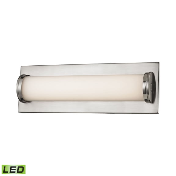 Elk Home 13.5-Inch Wide Barrie Vanity Light, Modern, Satin Nickel